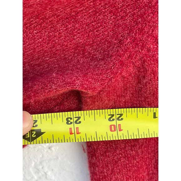 Neiman Marcus Cloud Cashmere Mens Pullover Long Sleeve V Neck Sweater Red Sz L - Picture 7 of 11